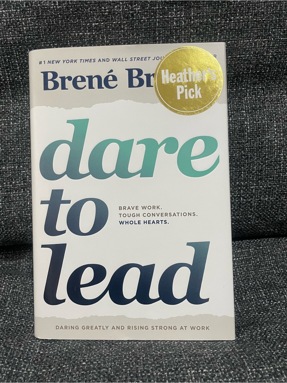 Dare to Lead by — White and Teal Cover